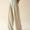 Women FARA Boutique | Rory Raw Silk Trouser Natural