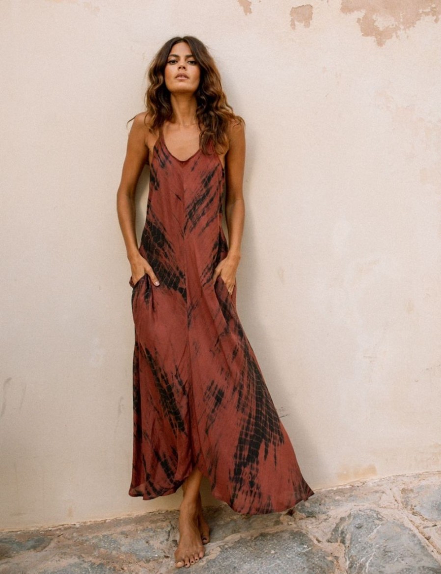 Women FARA Boutique | Zen Maxi Dress Masala Tie Dye