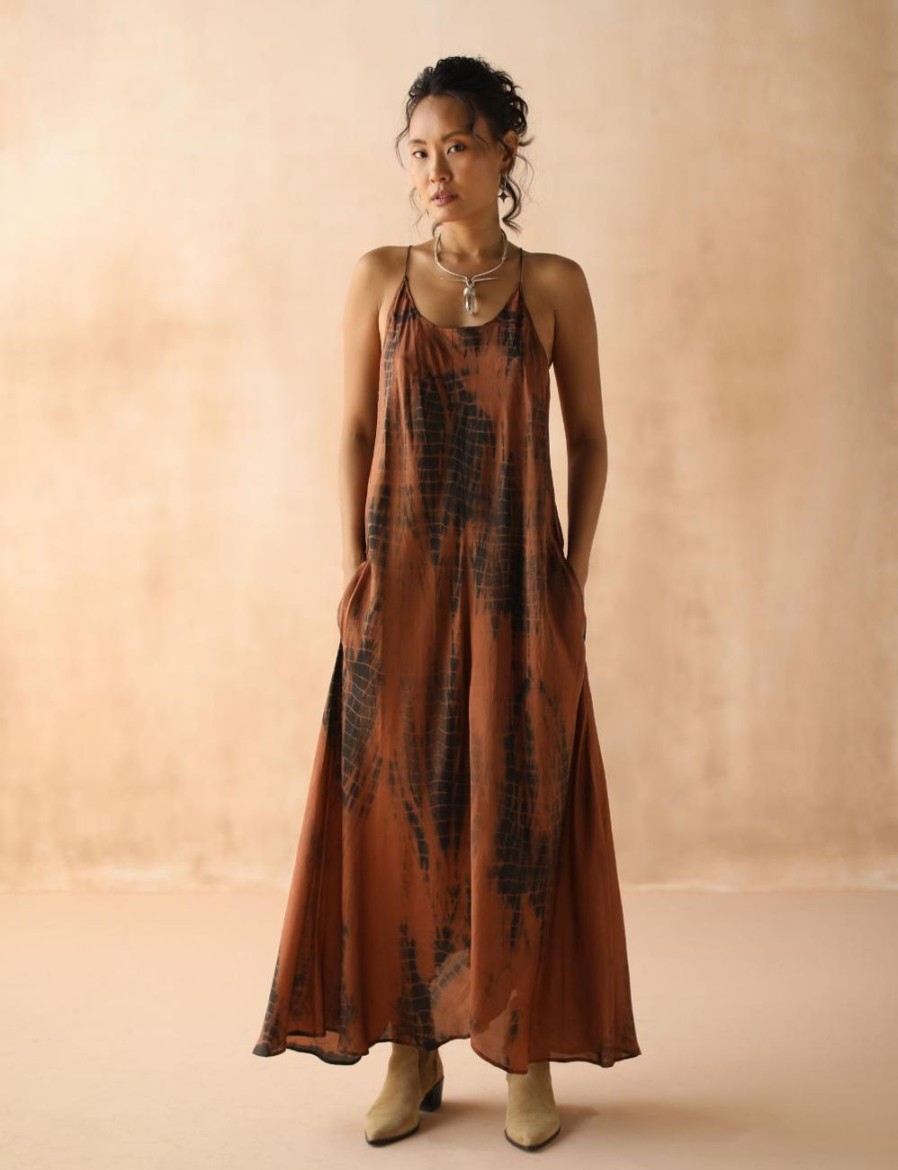 Women FARA Boutique | Zen Maxi Dress Tigers Eye Tie Dye