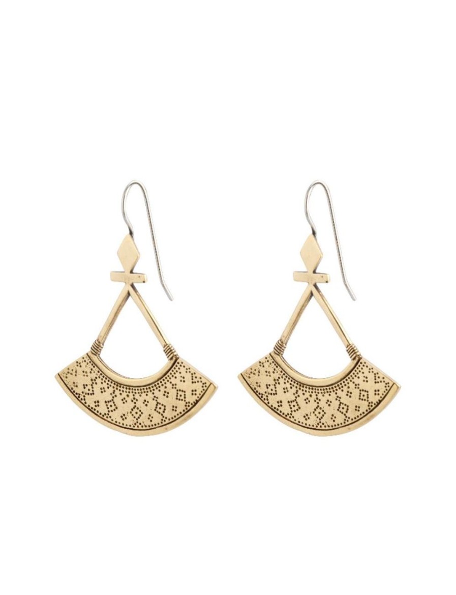 Women FARA Boutique | Sienna Earrings Brass