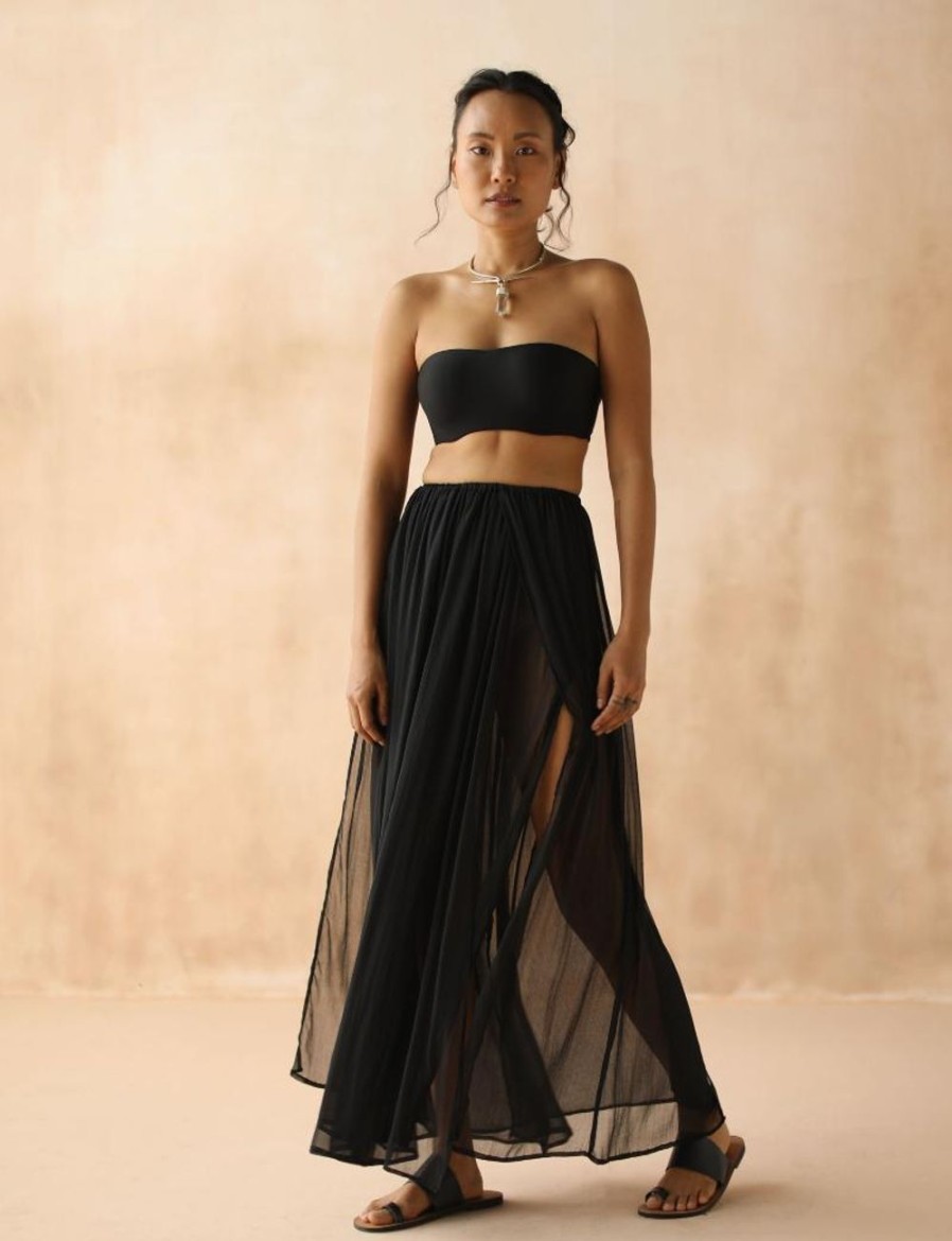 Women FARA Boutique | Free Flow Skirt Black