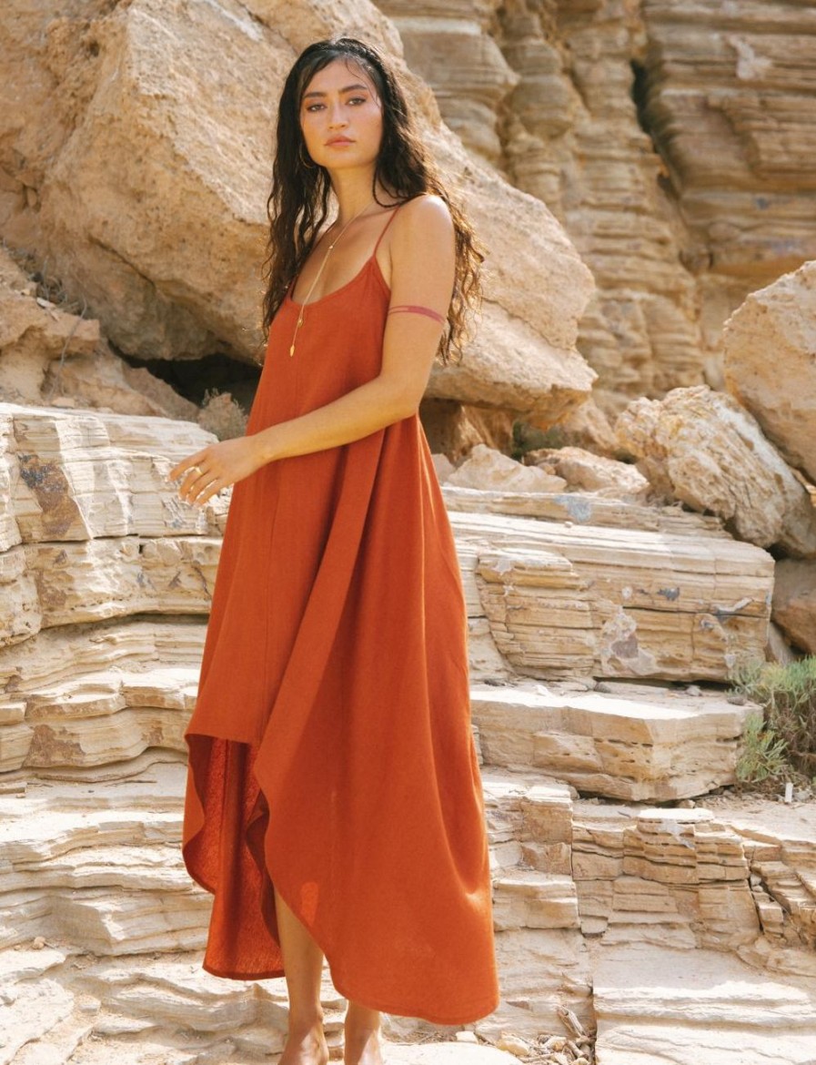 Women FARA Boutique | Zen Dress Raw Silk Sudan