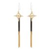 Women FARA Boutique | Imani Tassel Earrings Brass