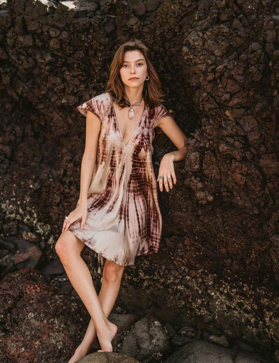 Women FARA Boutique | Lana Dress Fawn Tie Dye