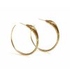 Women FARA Boutique | Ouroboros Snake Hoops Gold