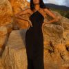 Women FARA Boutique | Vela Halter Dress Black