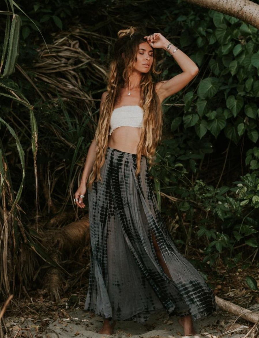 Women FARA Boutique | Free Flow Skirt Shadow Tie Dye