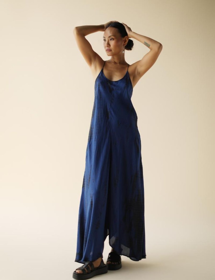 Women FARA Boutique | Zen Maxi Dress Midnight Tie Dye