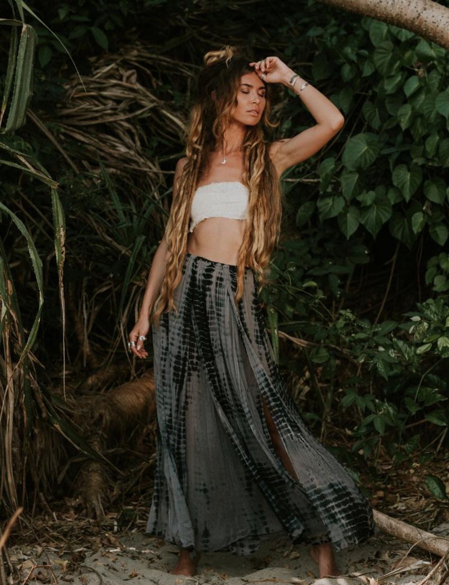 Women FARA Boutique | Free Flow Skirt Shadow Tie Dye