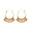 Women FARA Boutique | Semiya Large Hoops Brass