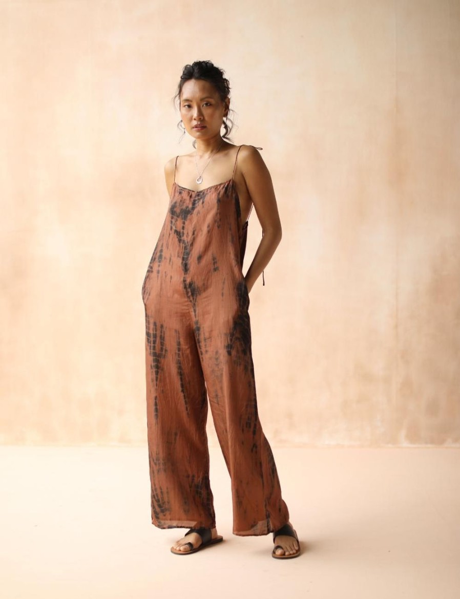 Women FARA Boutique | Mysore Jumpsuit Tigers Eye Tie Dye