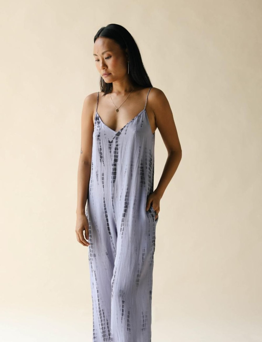 Women FARA Boutique | Jaipur Jumpsuit Blue Moon Tie Dye