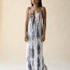 Women FARA Boutique | Juno Maxi Slip Dress Ash Tie Dye