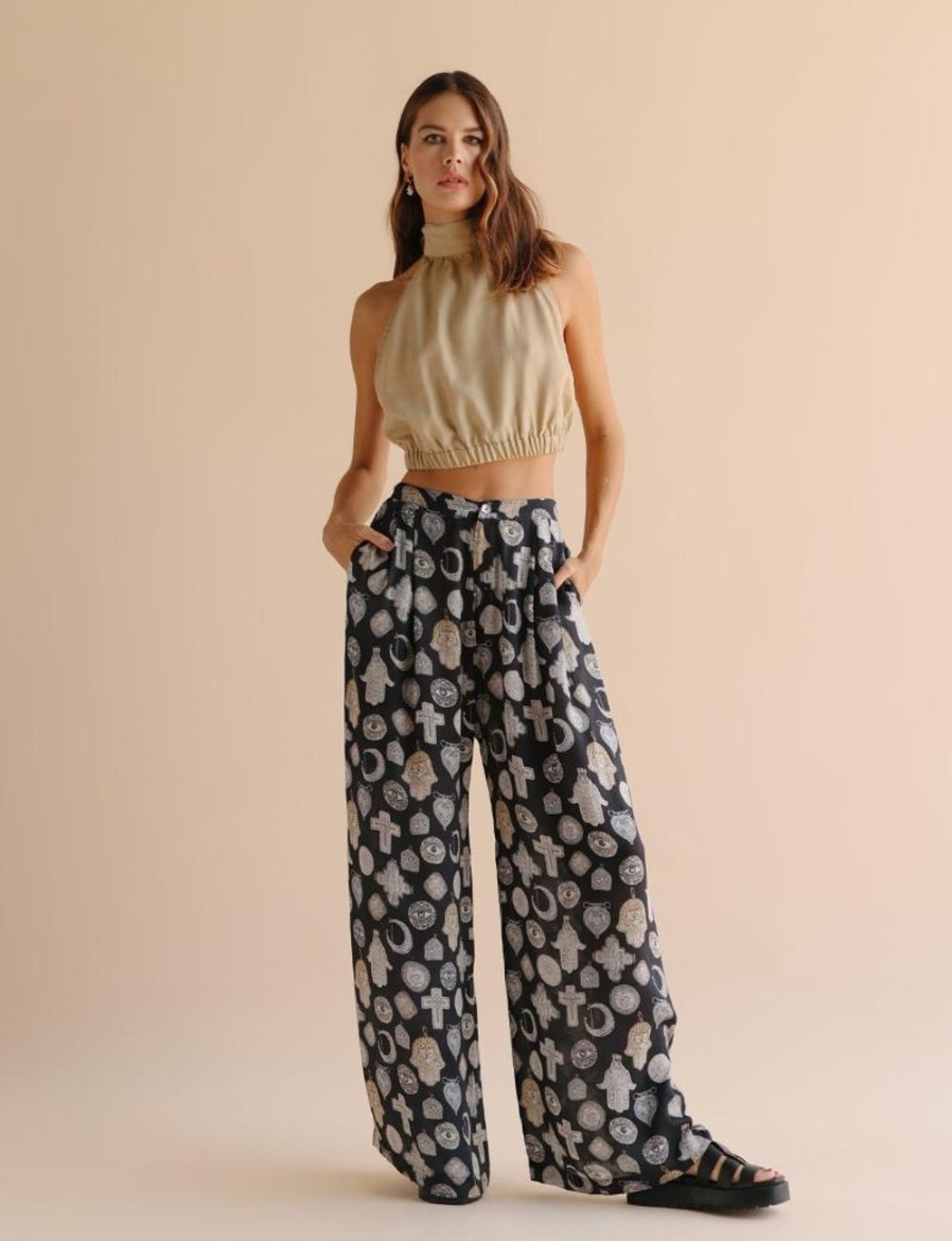 Women FARA Boutique | Rory Trouser Treasure Print