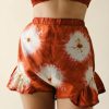 Women FARA Boutique | Lola Shorts Flame Flower Tie Dye