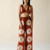 Women FARA Boutique | Venus Trousers Flame Flower Tie Dye