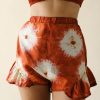 Women FARA Boutique | Lola Shorts Flame Flower Tie Dye