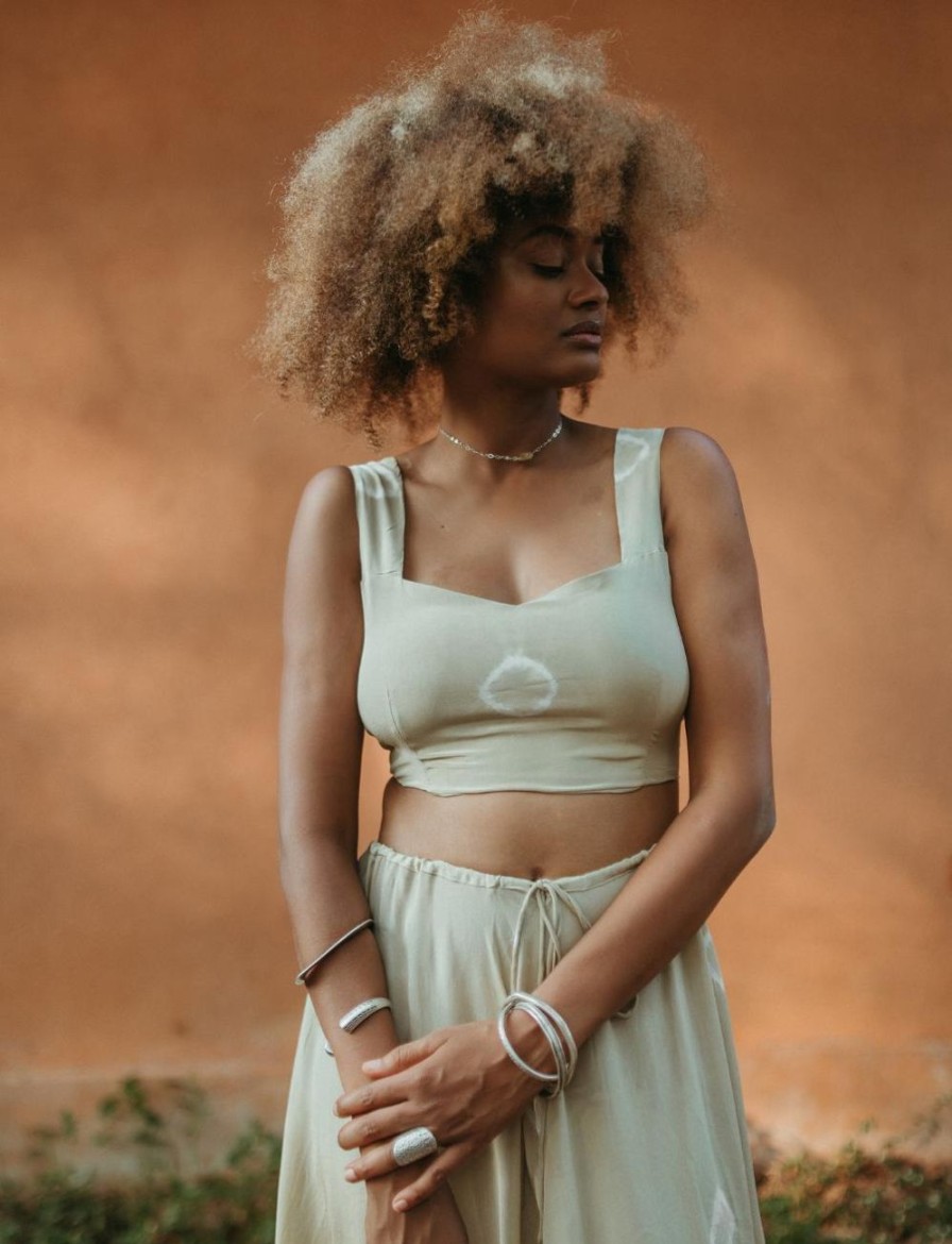 Women FARA Boutique | Baleares Crop Top Sand Bandhani