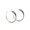 Women FARA Boutique | Ouroboros Snake Hoops Silver