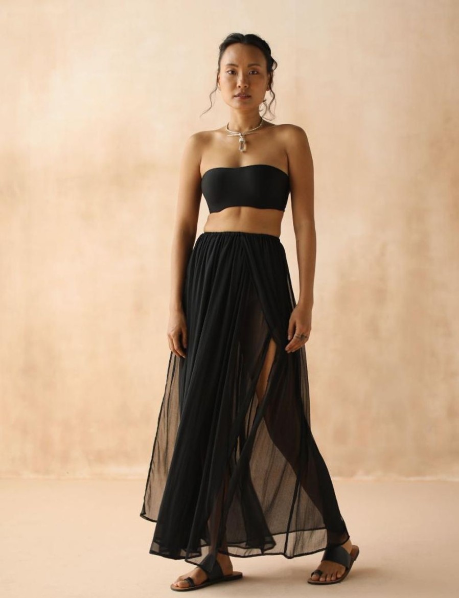 Women FARA Boutique | Free Flow Skirt Black