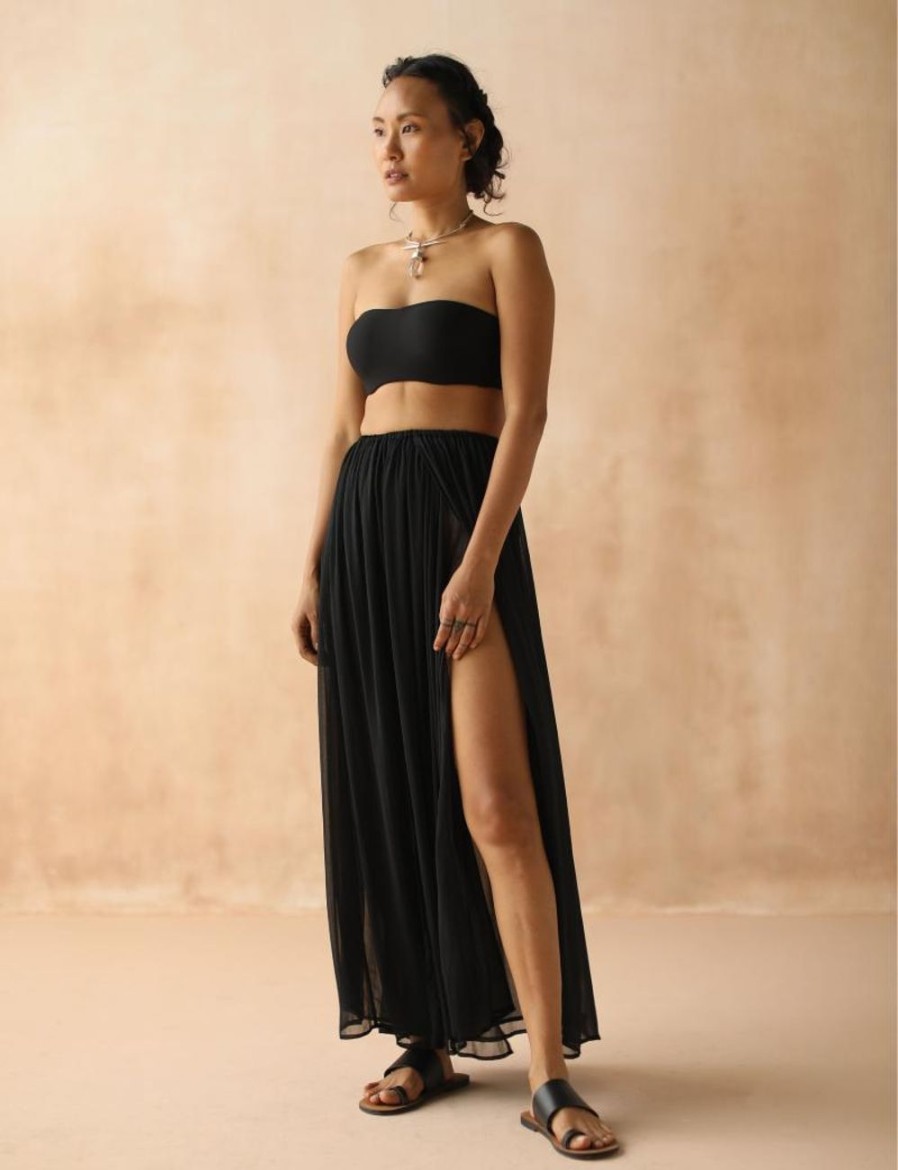 Women FARA Boutique | Free Flow Skirt Black