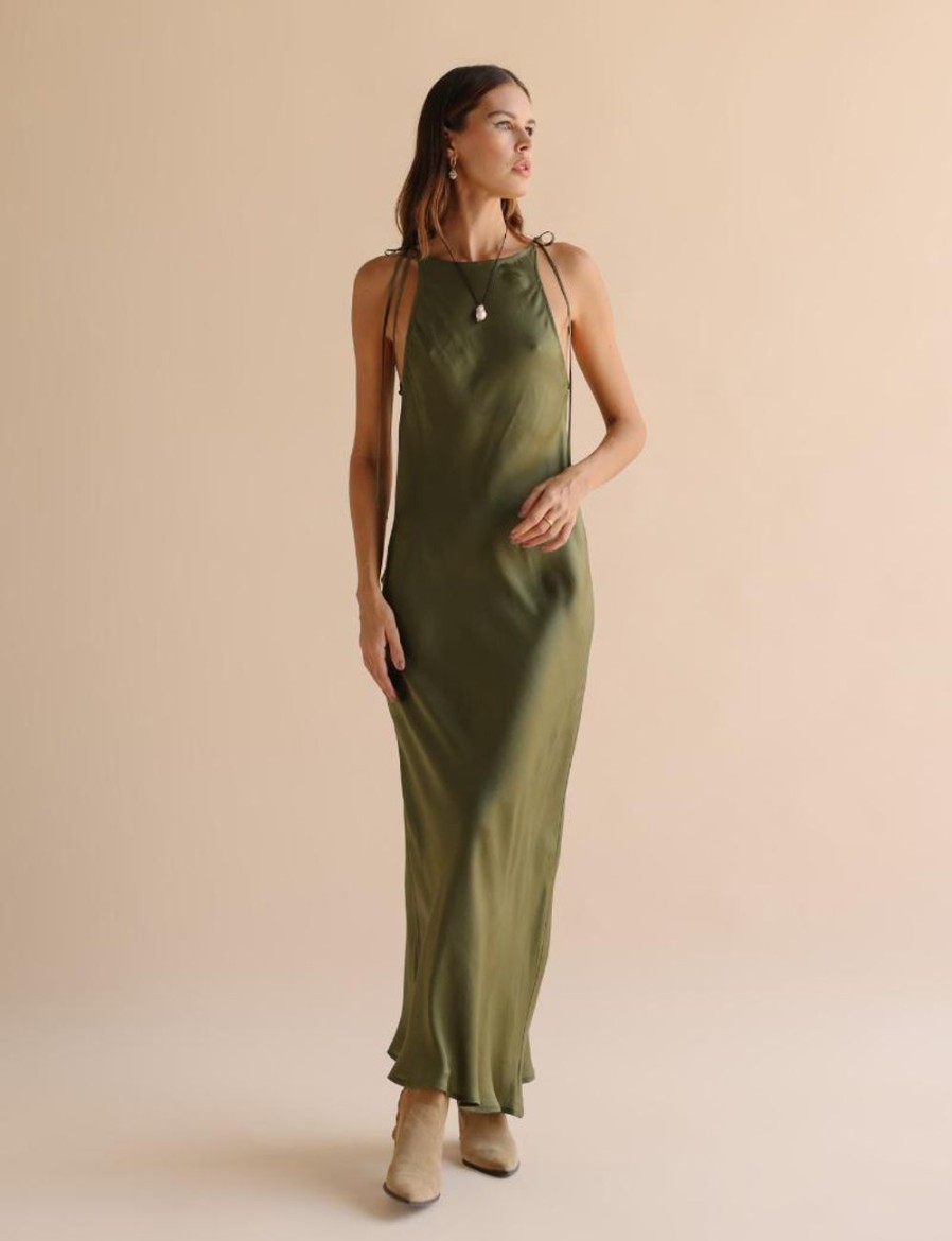 Women FARA Boutique | Brook Dress Olive