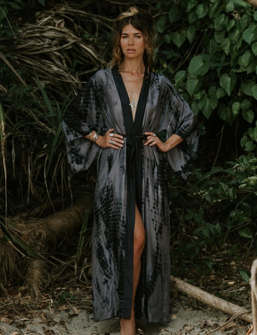 Women FARA Boutique | Tao Kimono Shadow Tie Dye