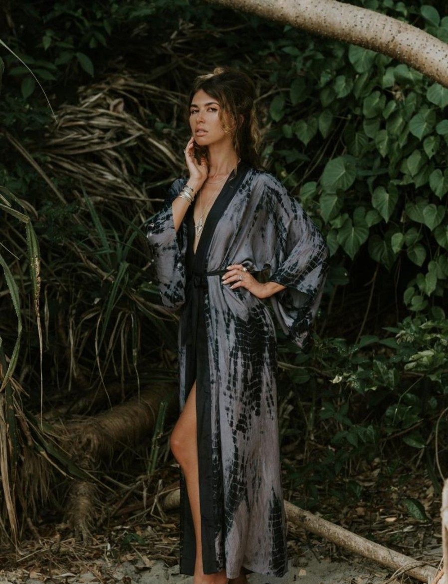 Women FARA Boutique | Tao Kimono Shadow Tie Dye