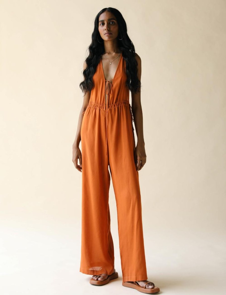 Women FARA Boutique | Uma Jumpsuit Flame